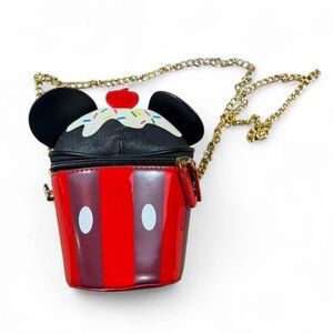 Disney Mickey Mouse Cupcake Crossbody Novelty Bag 🧁 NWOT
